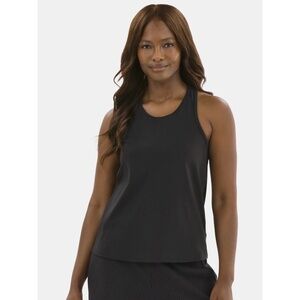 Avia SoftSculpt Relaxed Racerback UPF 50 Moisture-Wicking Tank Top Size L Black